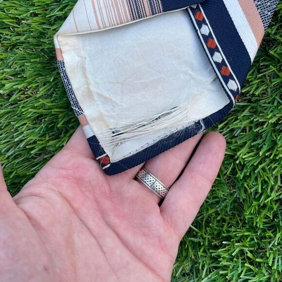 Cervantes vintage 90's striped light multicolor tie - Picture 3 of 8